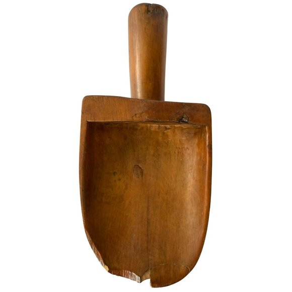 Antique Vintage Kitchen Tools Wooden Scoop & Paddle Hand Crafted Made Rustic - Picture 4 of 13